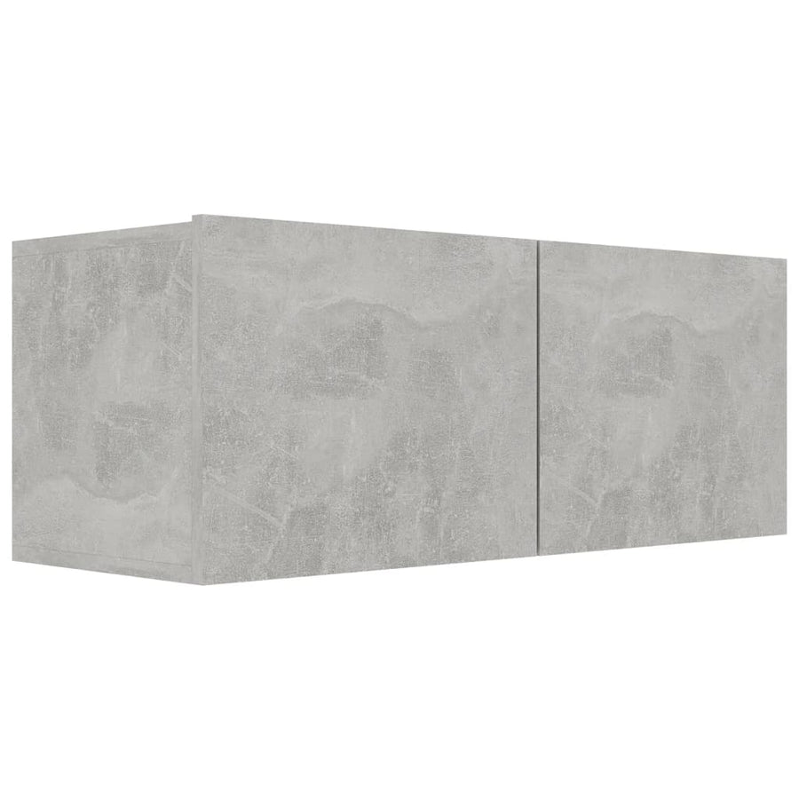 4-Delige Tv-Meubelset Spaanplaat 60 x 30 x 30 cm Betongrijs
