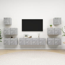 -Delige Tv-Meubelset Spaanplaat 8 60 x 30 x 30 cm Betongrijs