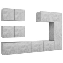-Delige Tv-Meubelset Spaanplaat 6 80 x 30 x 30 cm Betongrijs