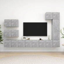 -Delige Tv-Meubelset Spaanplaat 8 60 x 30 x 30 cm Betongrijs