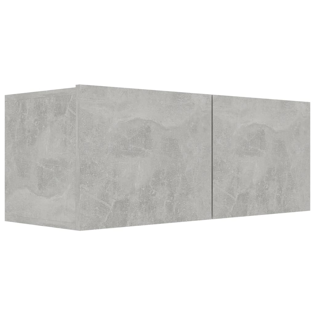 -Delige Tv-Meubelset Spaanplaat 7 100 x 30 x 30 cm Betongrijs