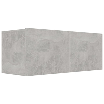 6-Delige Tv-Meubelset Spaanplaat 80 x 30 x 30 cm Betongrijs