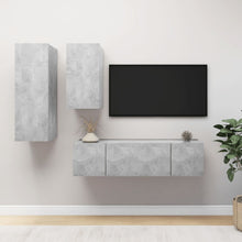 -Delige Tv-Meubelset Spaanplaat 60 x 30 x 30 cm Betongrijs