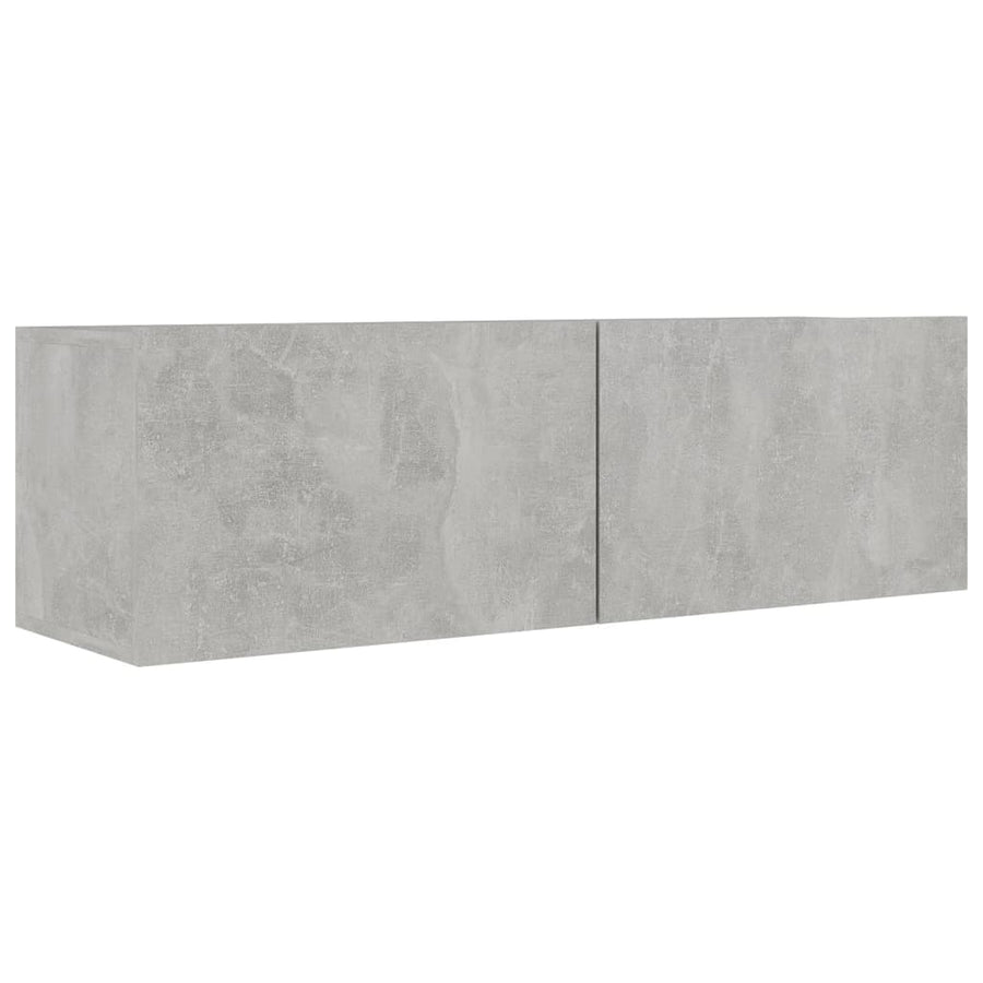9-Delige Tv-Meubelset Spaanplaat 100 cm Betongrijs