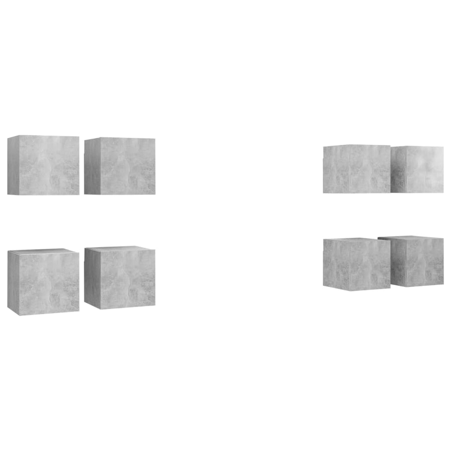 Tv-Wandmeubelen 30,5X30X30 Cm Betongrijs