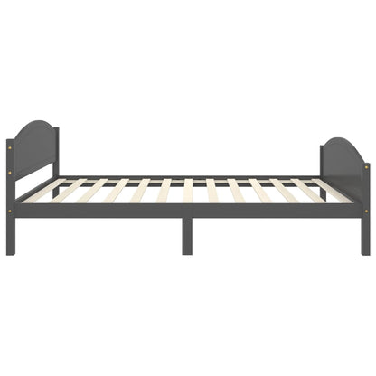 Bedframe Massief Grenenhout 120 x 200 cm Donkergrijs