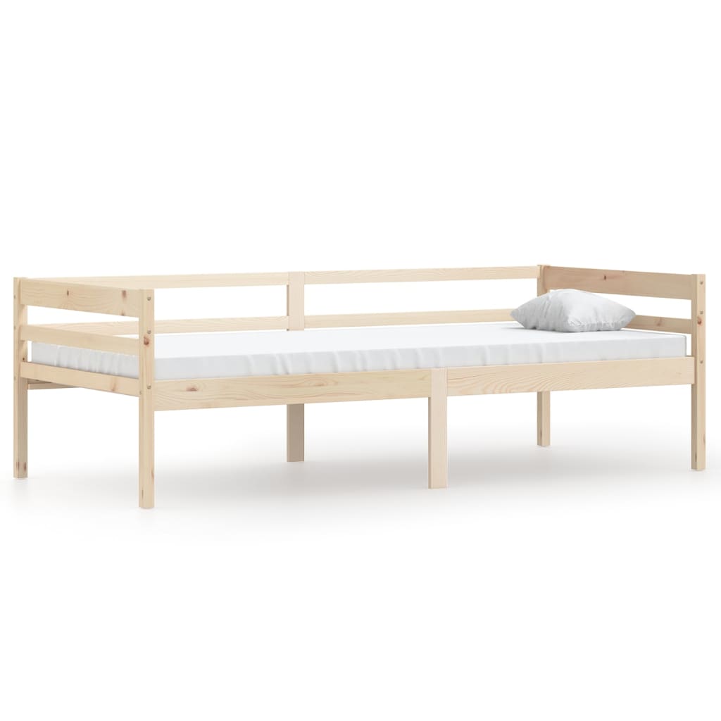 Bedframe Massief Grenenhout 90X200 Cm Bruin