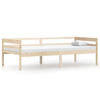 Bedframe Massief Grenenhout 90X200 Cm Bruin