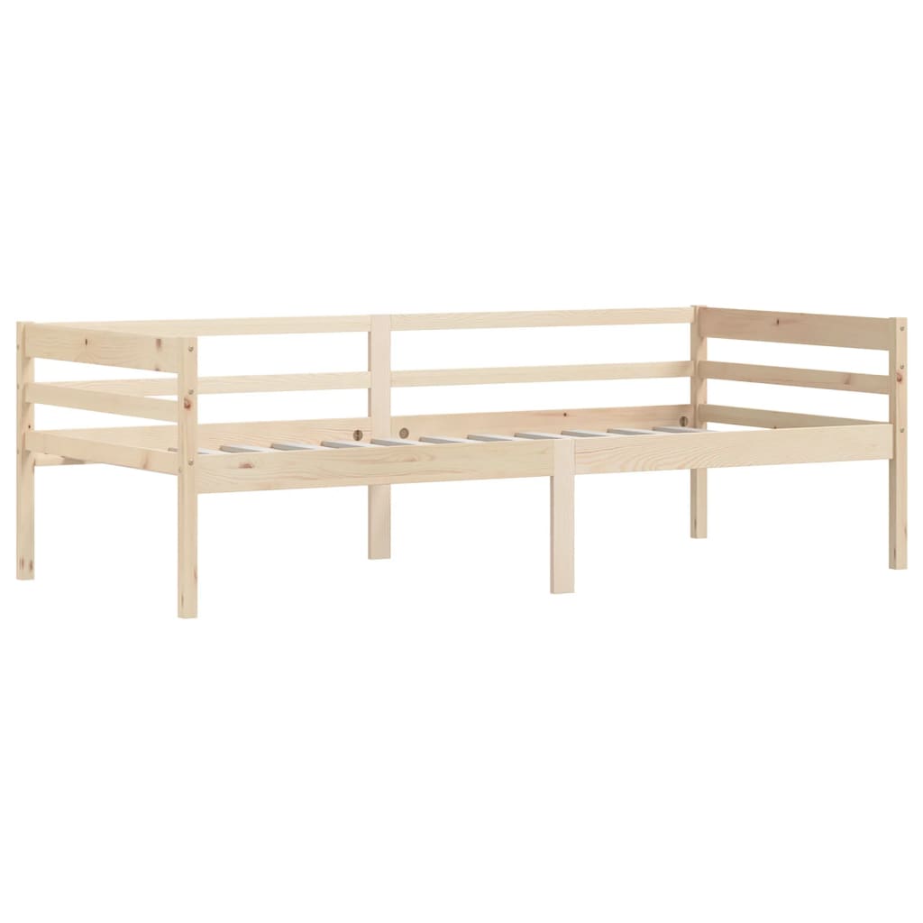 Bedframe Massief Grenenhout 90X200 Cm Bruin