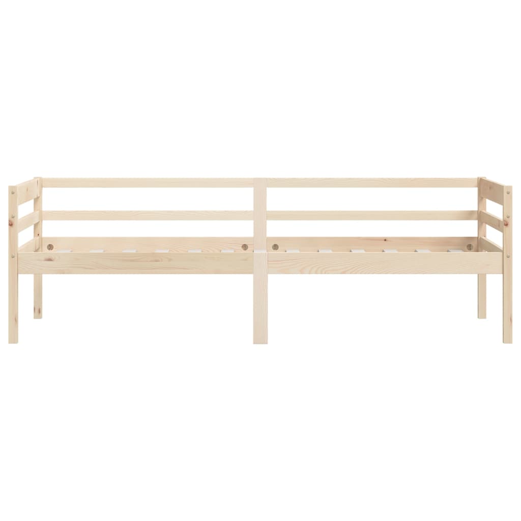 Bedframe Massief Grenenhout 90X200 Cm Bruin
