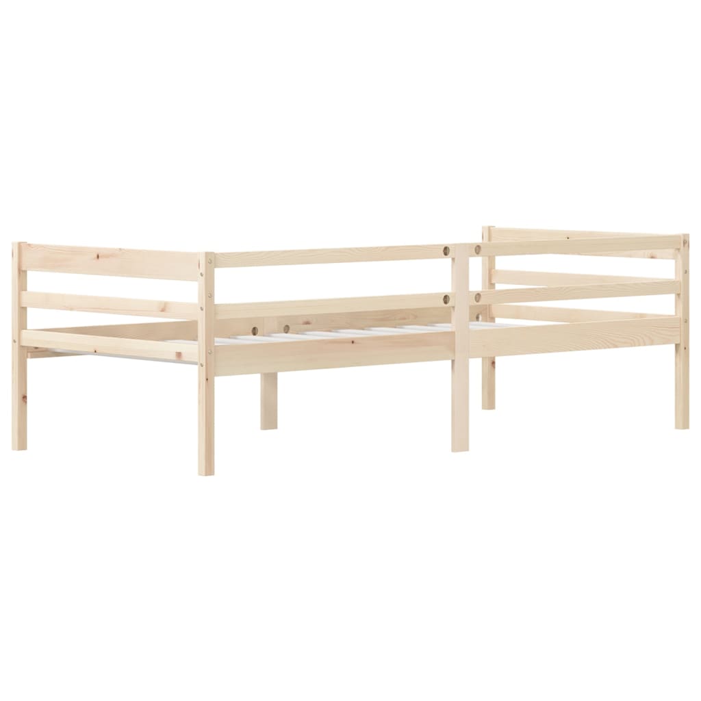 Bedframe Massief Grenenhout 90X200 Cm Bruin