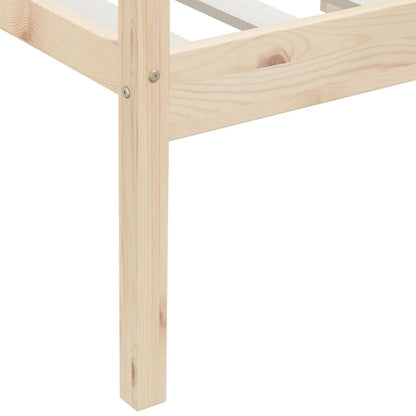 Bedframe Massief Grenenhout 90X200 Cm Bruin