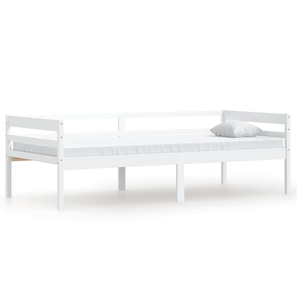 Bedframe Massief Grenenhout 90X200 Cm Wit