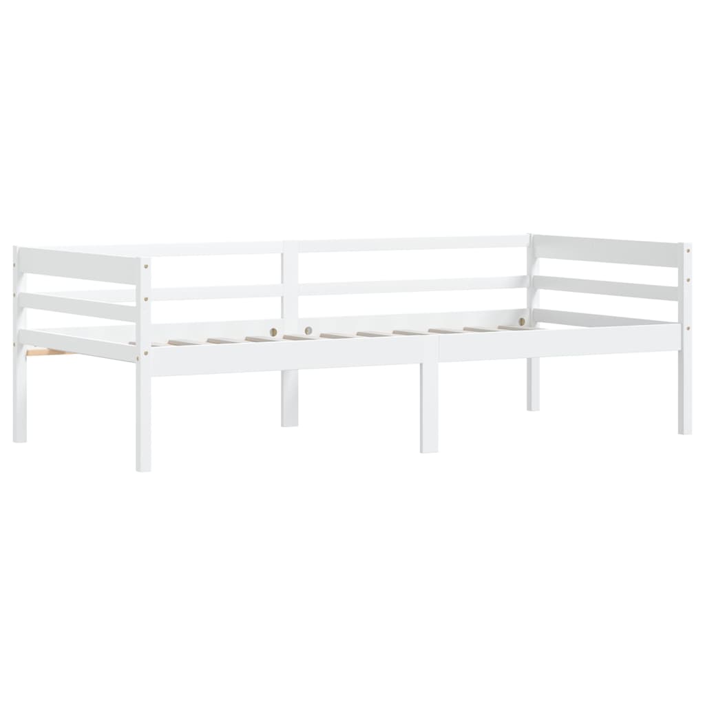 Bedframe Massief Grenenhout 90X200 Cm Wit