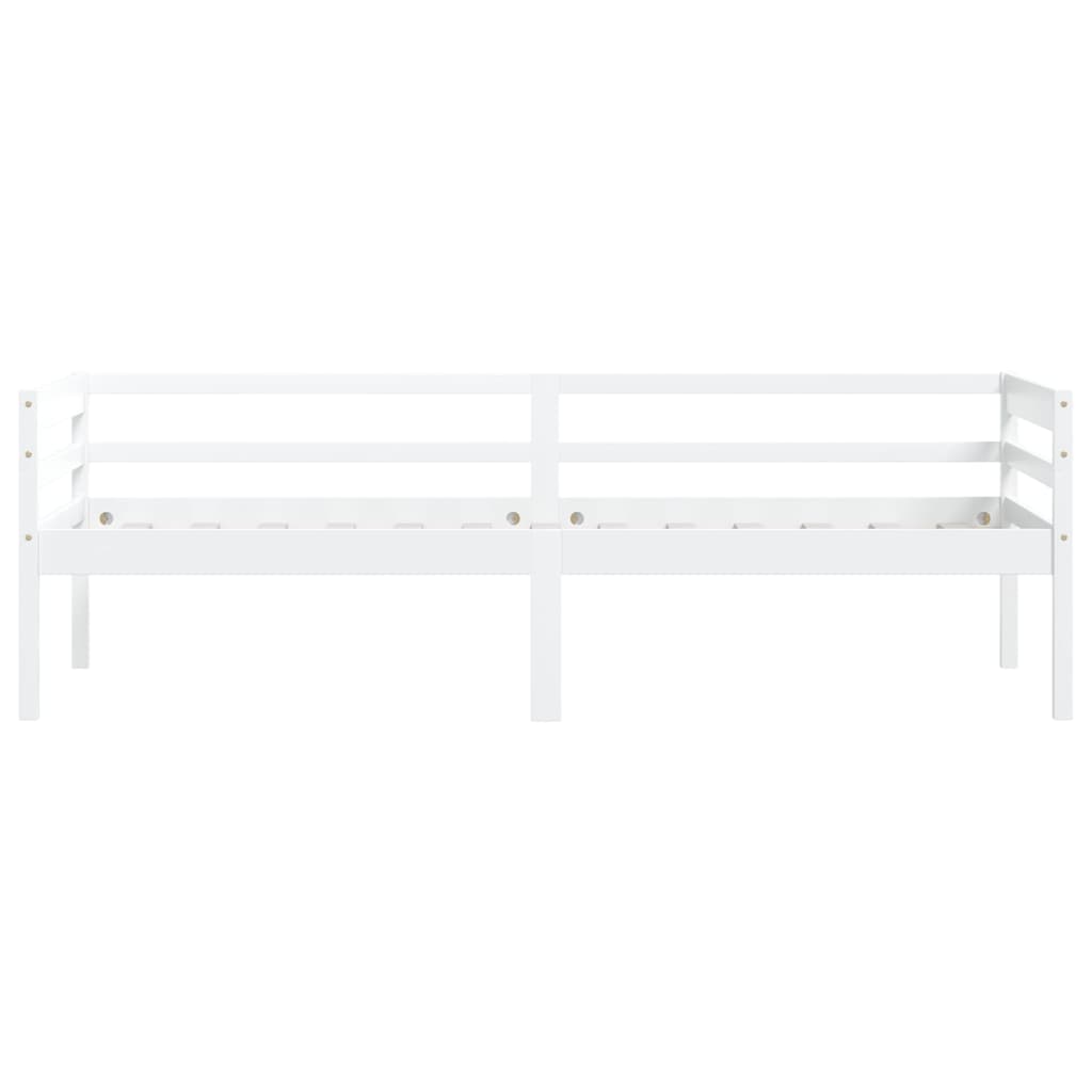 Bedframe Massief Grenenhout 90X200 Cm Wit