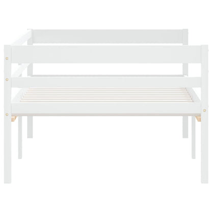 Bedframe Massief Grenenhout 90X200 Cm Wit