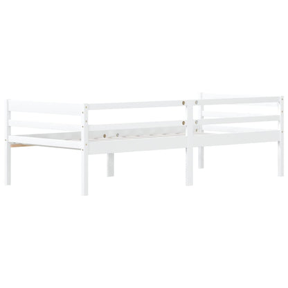 Bedframe Massief Grenenhout 90X200 Cm Wit