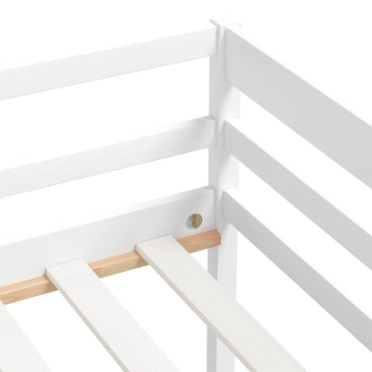 Bedframe Massief Grenenhout 90X200 Cm Wit