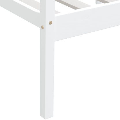 Bedframe Massief Grenenhout 90X200 Cm Wit