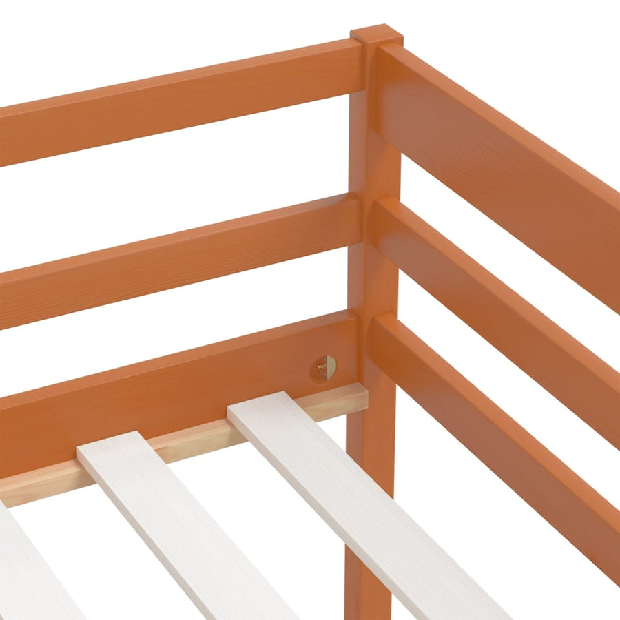 Bedframe Massief Grenenhout 90X200 Cm Honingbruin