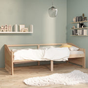 Bedbank massief grenenhout 90x200 cm bruin