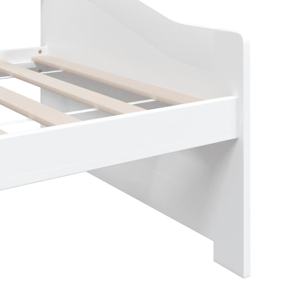 Bedbank 3-Zits Massief Grenenhout 90X200 Cm Wit