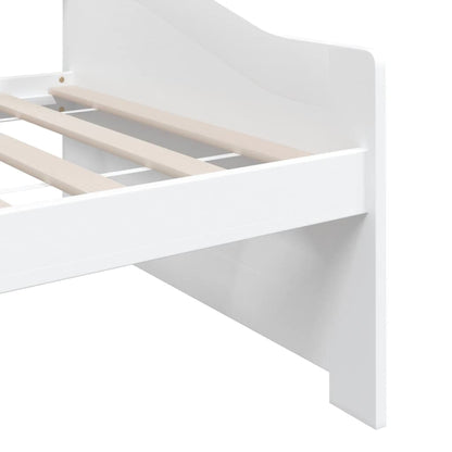 Bedbank 3-Zits Massief Grenenhout 90X200 Cm Wit