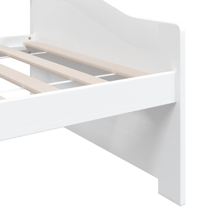 Bedbank 3-Zits Massief Grenenhout 90X200 Cm Wit