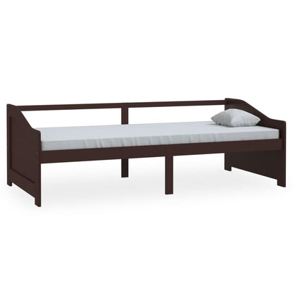Bedbank 3-Zits Massief Grenenhout 90X200 Cm Donkerbruin
