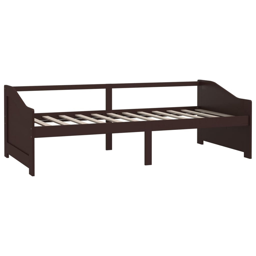 Bedbank 3-Zits Massief Grenenhout 90X200 Cm Donkerbruin