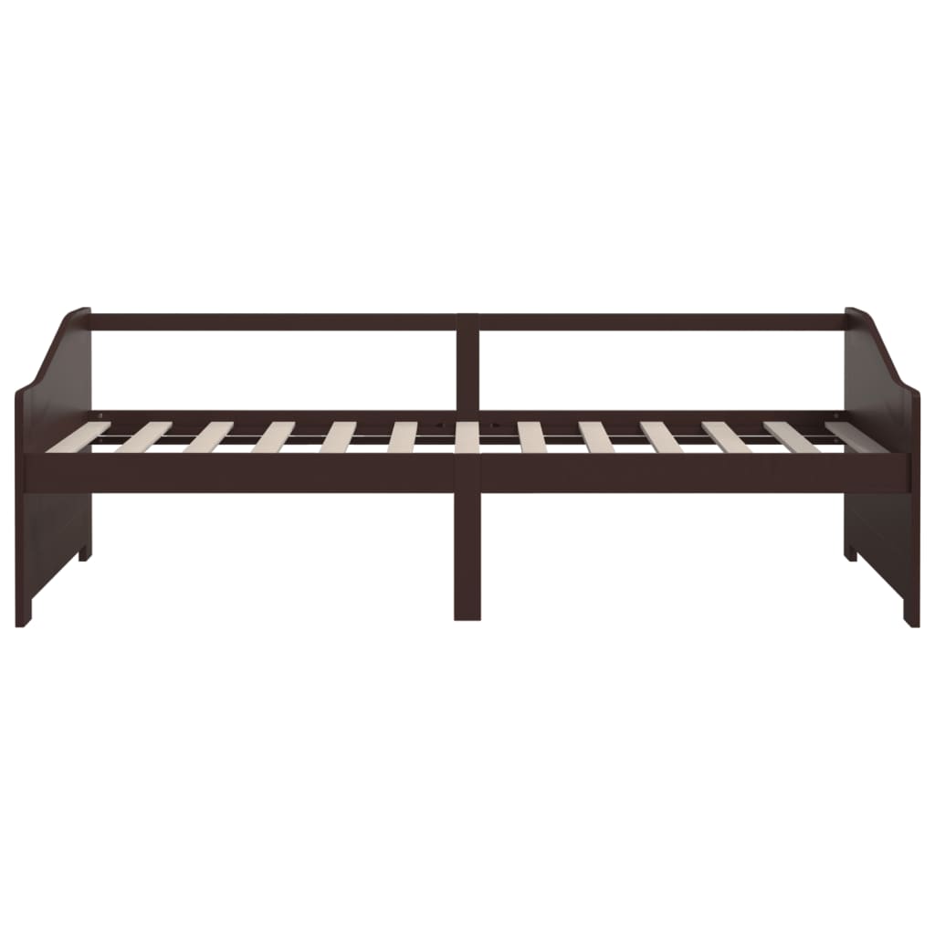 Bedbank 3-Zits Massief Grenenhout 90X200 Cm Donkerbruin