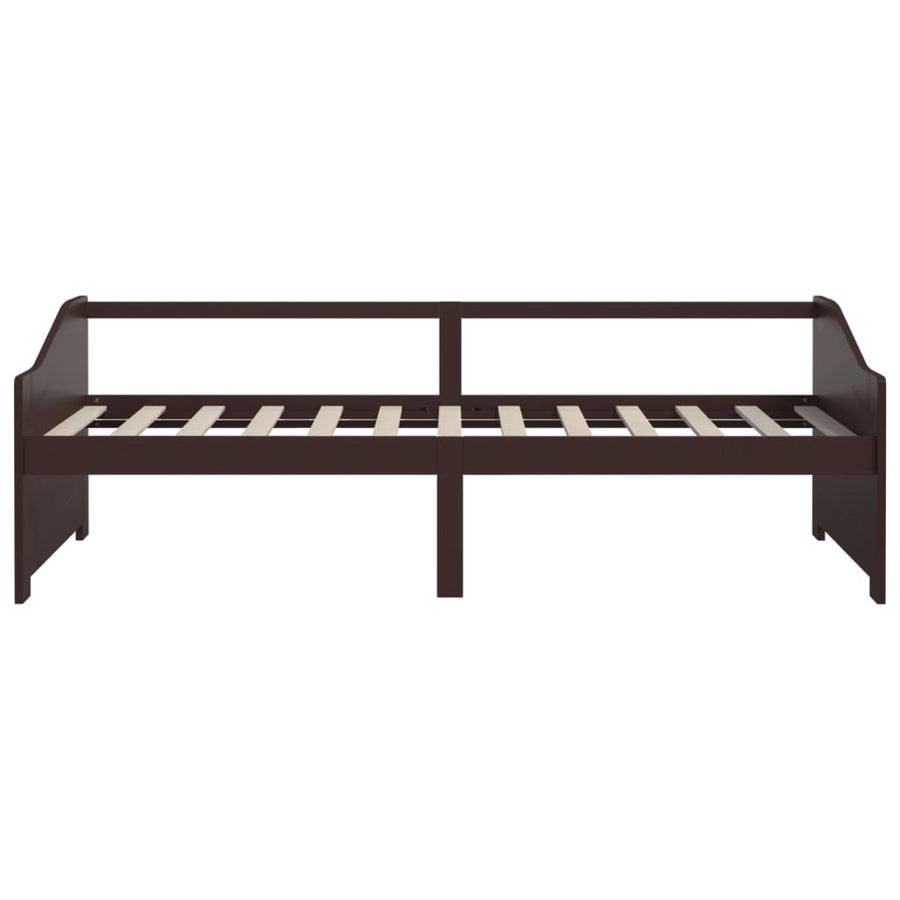 Bedbank 3-Zits Massief Grenenhout 90X200 Cm Donkerbruin
