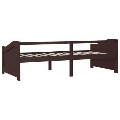 Bedbank 3-Zits Massief Grenenhout 90X200 Cm Donkerbruin