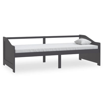 Bedbank 3-Zits Massief Grenenhout 90X200 Cm Donkergrijs