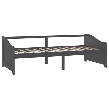 Bedbank 3-Zits Massief Grenenhout 90X200 Cm Donkergrijs
