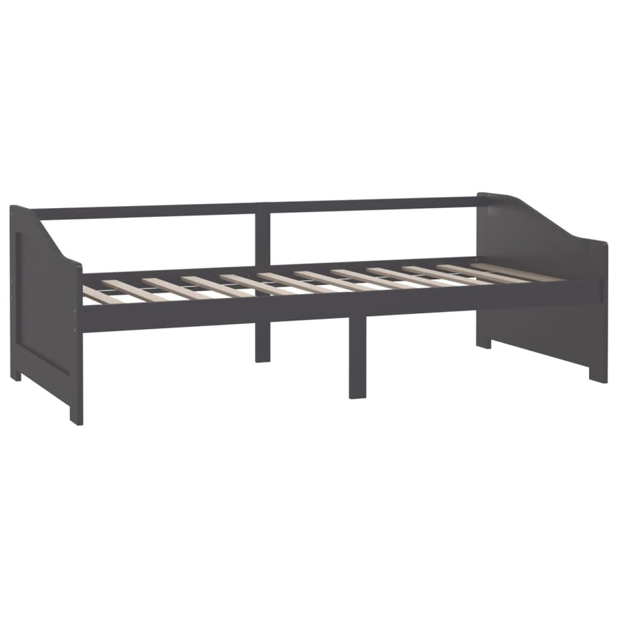 Bedbank 3-Zits Massief Grenenhout 90X200 Cm Donkergrijs
