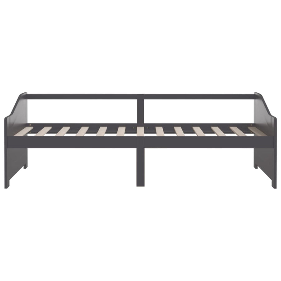 Bedbank 3-Zits Massief Grenenhout 90X200 Cm Donkergrijs