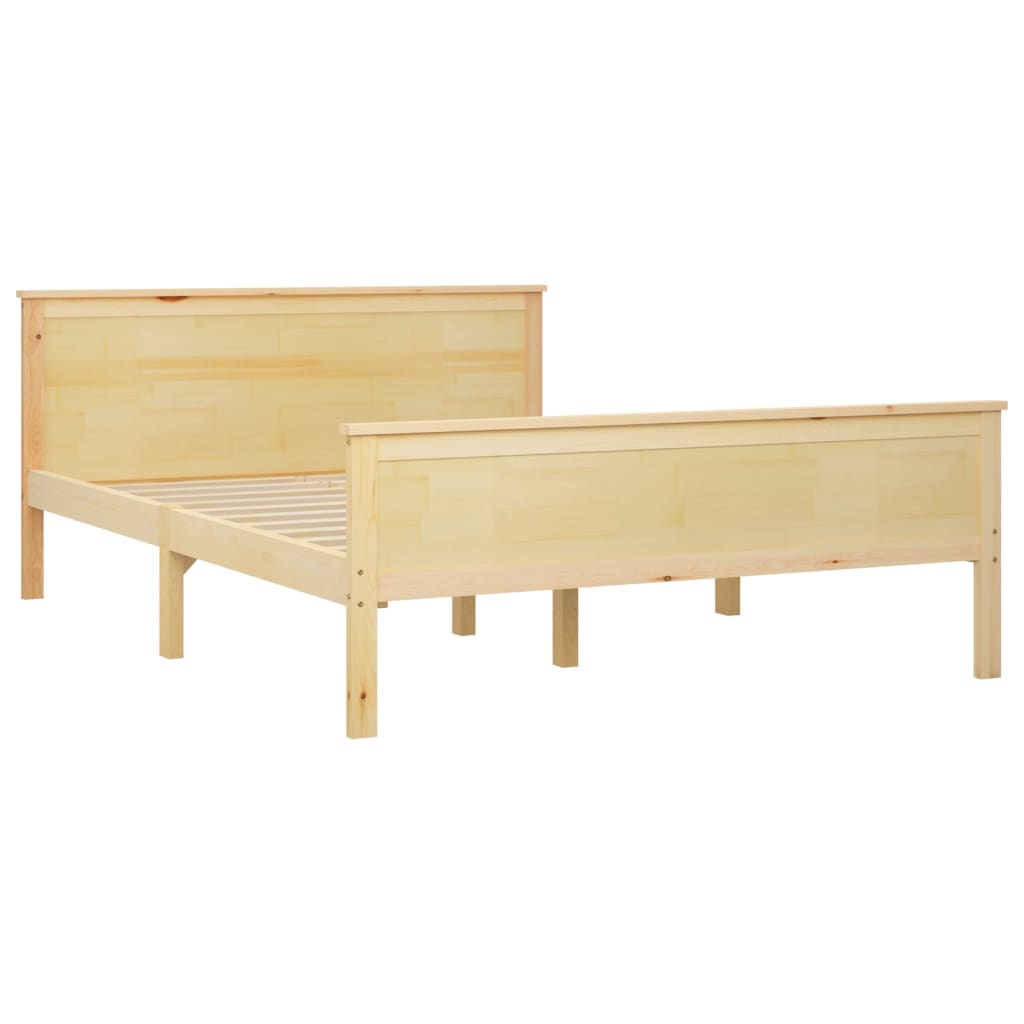 Bedframe Massief Grenenhout 120 x 200 cm Bruin