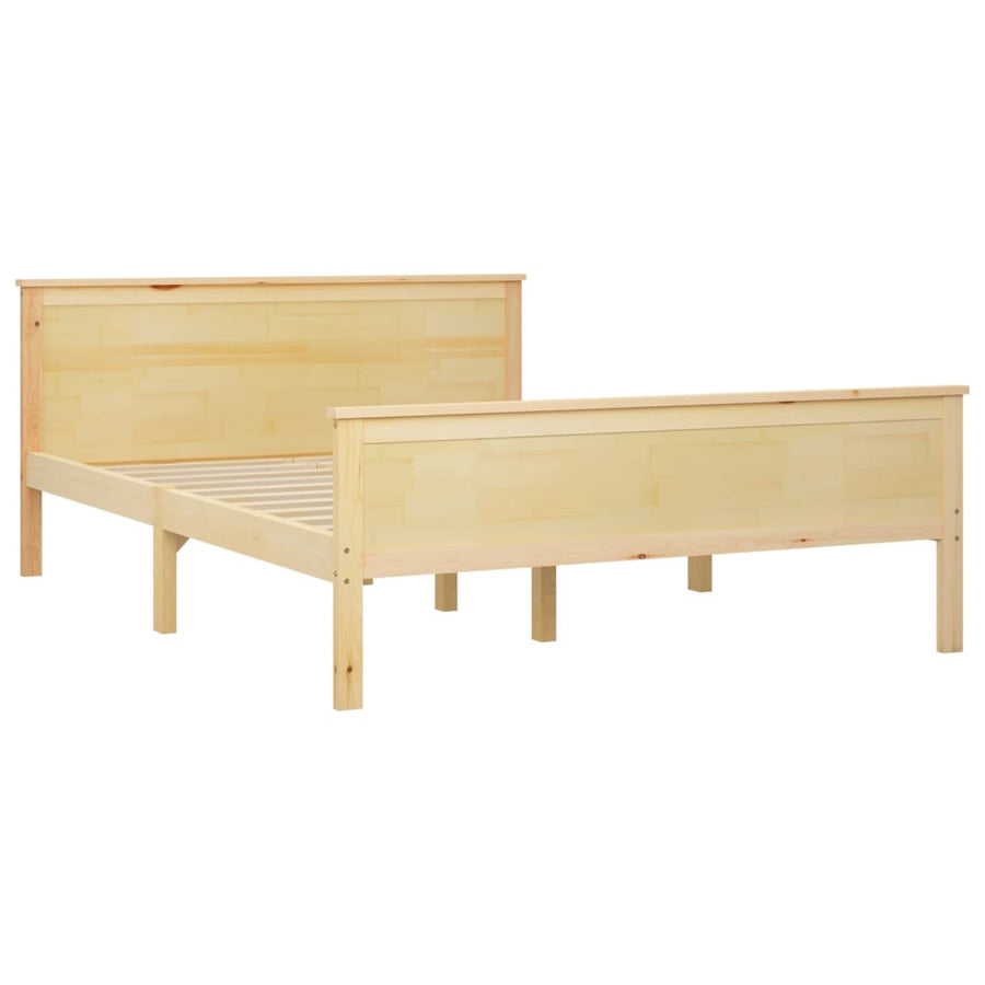 Bedframe Massief Grenenhout 120 x 200 cm Bruin