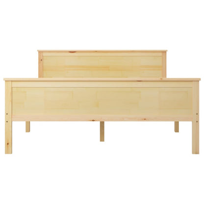 Bedframe Massief Grenenhout 120 x 200 cm Bruin