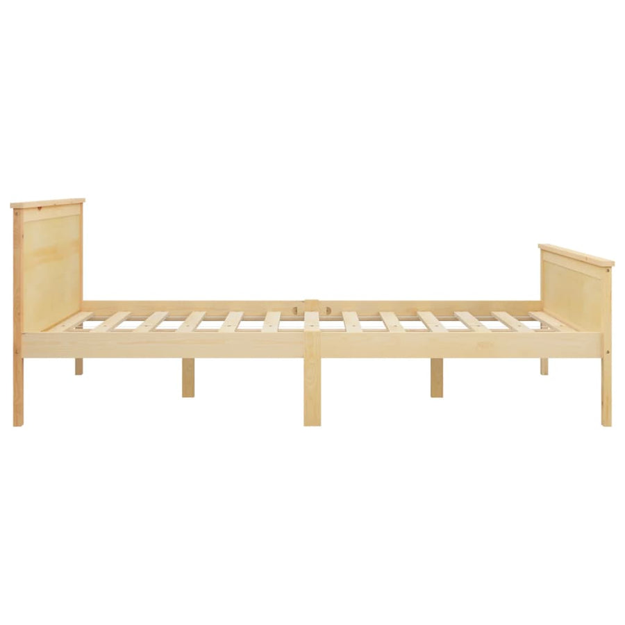 Bedframe Massief Grenenhout 120 x 200 cm Bruin