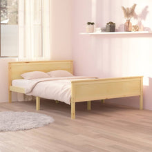 Bedframe Massief Grenenhout 120 x 200 cm Bruin