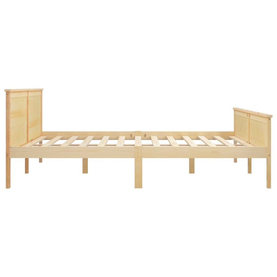 Bedframe Massief Grenenhout 180 x 200 cm Naturel