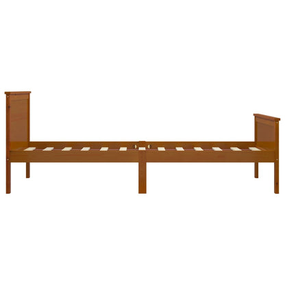 Bedframe Massief Grenenhout 100 x 200 cm Honingbruin