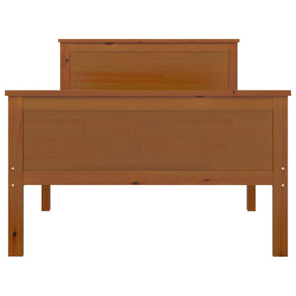 Bedframe Massief Grenenhout 100 x 200 cm Honingbruin