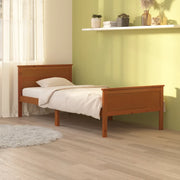 Bedframe massief grenenhout 100x200 cm honingbruin