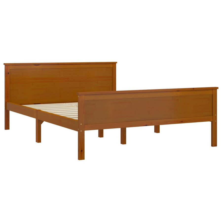 Bedframe Massief Grenenhout 120 x 200 cm Honingbruin