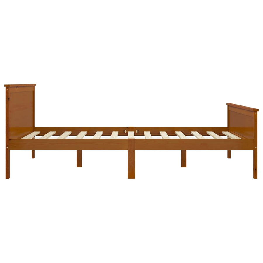 Bedframe Massief Grenenhout 120 x 200 cm Honingbruin