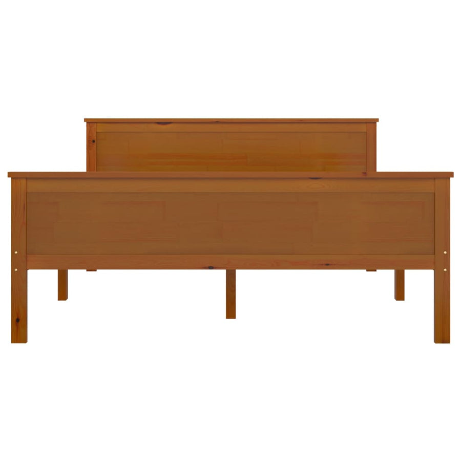Bedframe Massief Grenenhout 120 x 200 cm Honingbruin