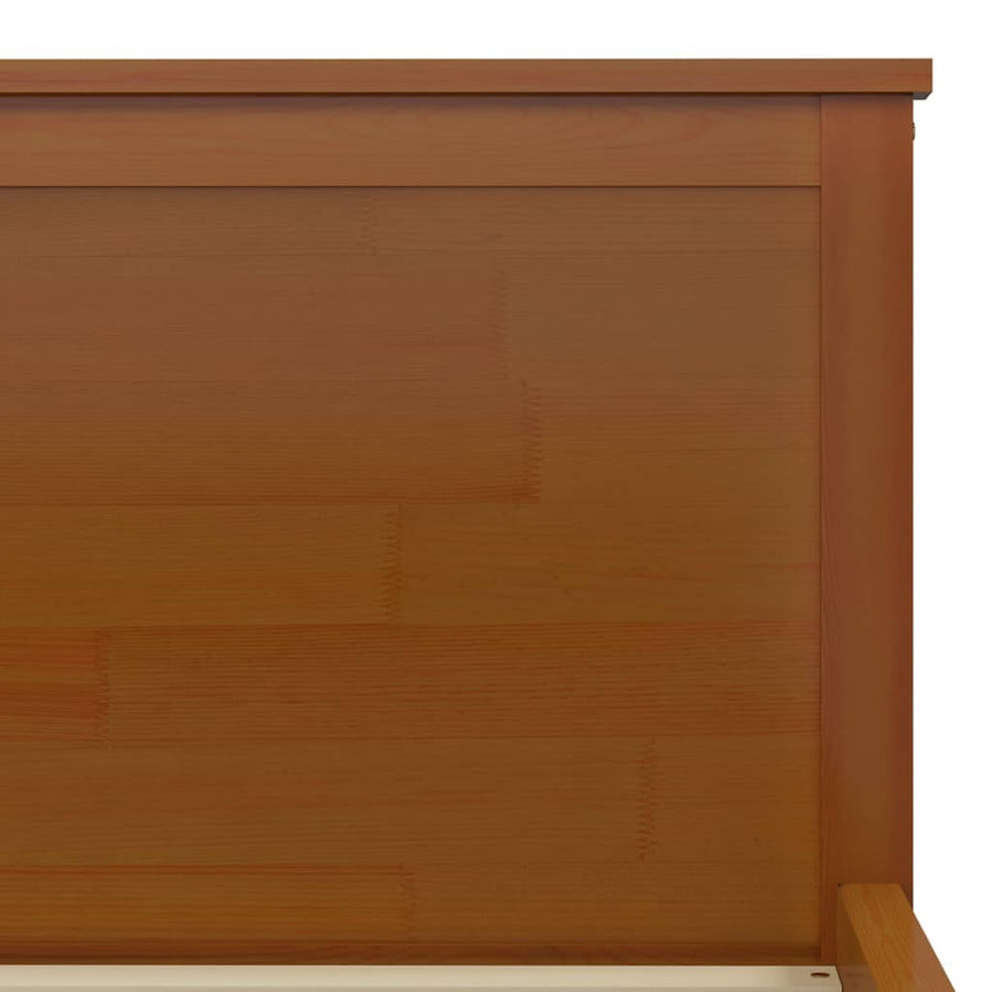 Bedframe Massief Grenenhout 120 x 200 cm Honingbruin